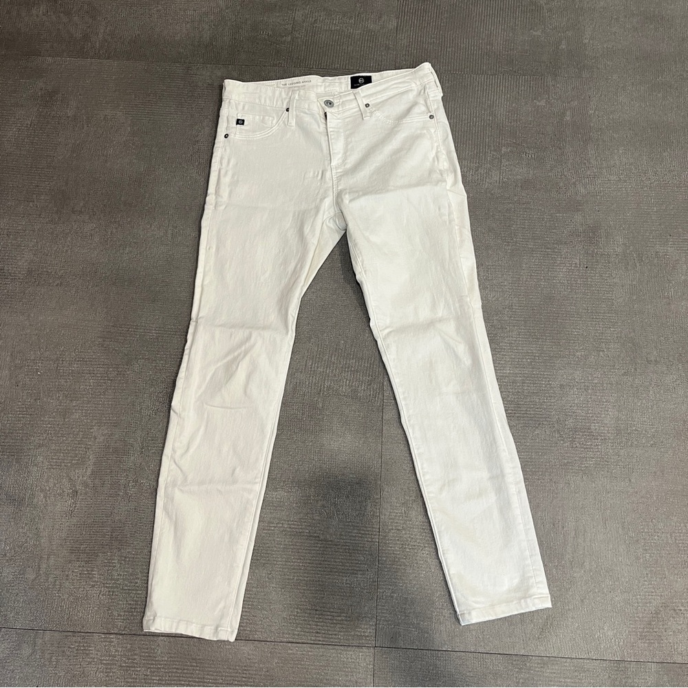 AG Anthropology‎ Adriano Goldschmied Womens White legging ankle Jeans 27/4